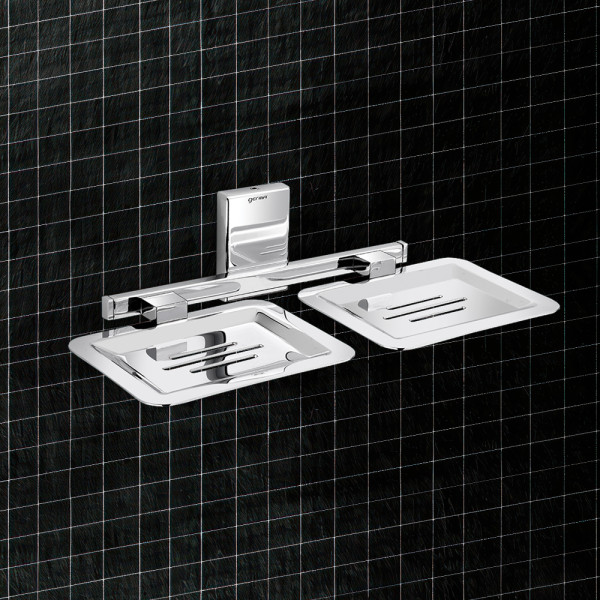 TR9109 Bolt Double Soap Dish - Chrome