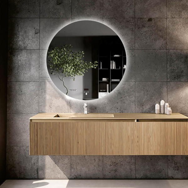 Led Mirror with Wave Sensor - Round Shape 80cm x 80cm