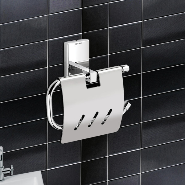 TR9108 Bolt Paper Holder with Flap Guard - Chrome