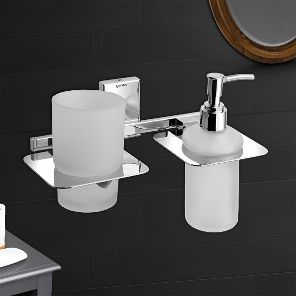 TR9135 Zeal Tumbler Holder and Liquid Soap Dispenser - Chrome