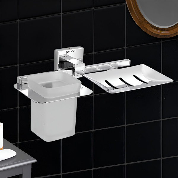 TR9150 Krizlo Soap Dish and Tumbler Holder - Chrome